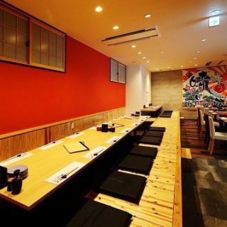 [Chartered up to 70 people] Also supports drinking parties for a large number of people and wedding parties.Have a private drinking party in a spacious space.[Okayama / Izakaya / Private room / Banquet / All-you-can-drink / Sake / Fish / Meat / Complete private room / Company banquet / Women's party / Second party / Birthday / Saku drink / Kurashiki]