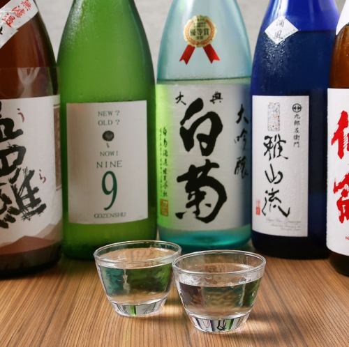 We have a selection of rare sake from all over the country.