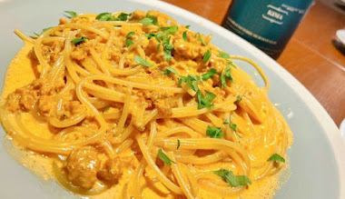 【大人気パスタ】生ウニのスパゲッティとメインは黒毛和牛赤身グリルのディナーコース