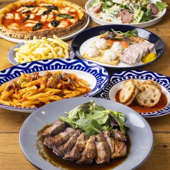 週末限定２時間飲み放題付【歓送迎会・イタメシヤ極みプラン】120分飲み放題付 5,000円 税込