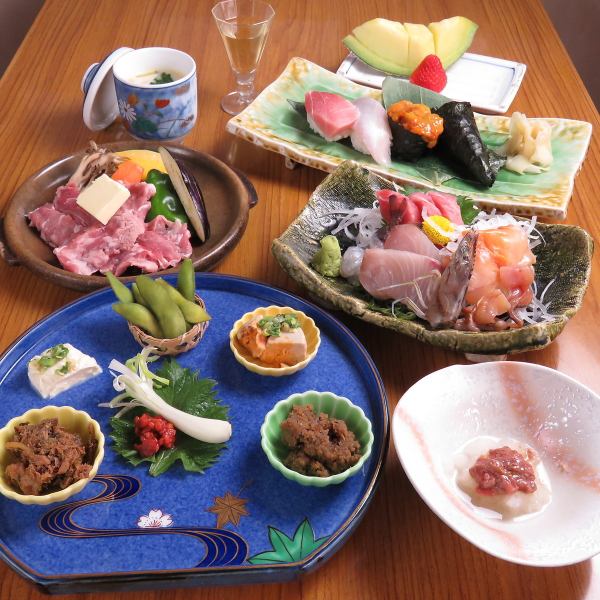 {Sushi Kaiseki cuisine} Hospitality through cuisine / *Catering also available