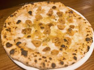 3 types of garlic pizza