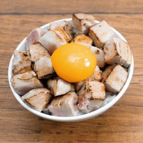烤中肥鮪魚月見蓋飯