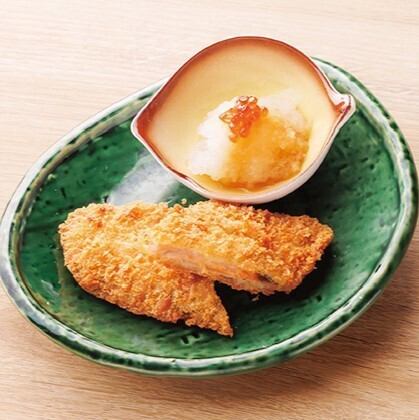 サーモンフライいくらおろし添え