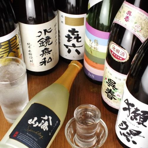 Local sake such as Dassai is 390 yen
