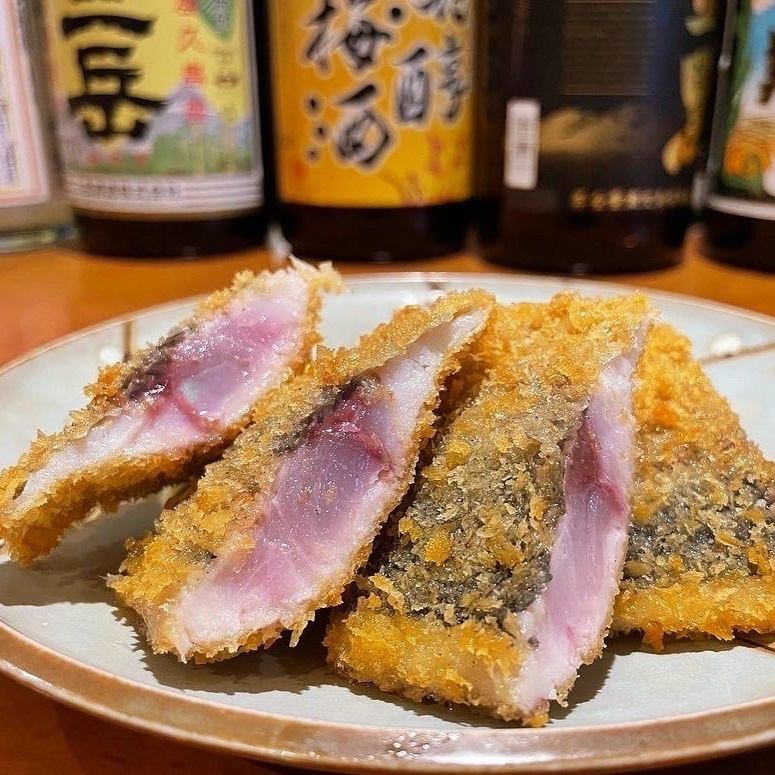 数量限定！アジフライ！大ぶりなアジをレアで揚げた逸品。