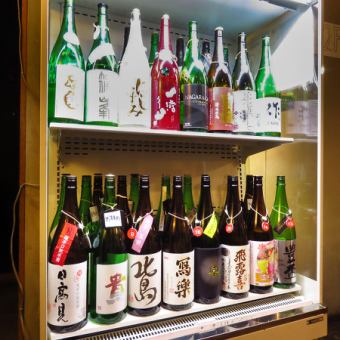 [All-you-can-drink] Over 40 types of sake! All-you-can-drink by yourself! Draft beer and highballs also available!