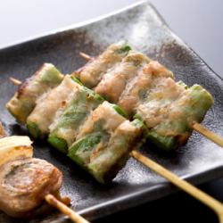 Pork asparagus roll