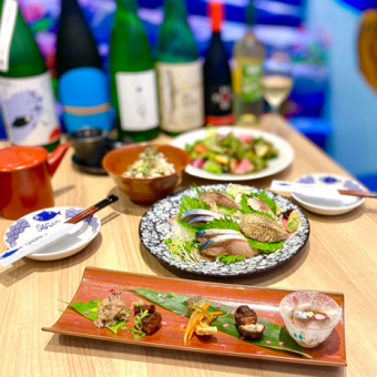 【豪华！极美味的鲭鱼套餐】12道菜品含120分钟无限畅饮6,000日元（含税）