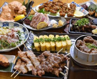 とりもん豪華コース!(瓶ビール飲み放題)5000円 記念日や宴会にどうぞ!