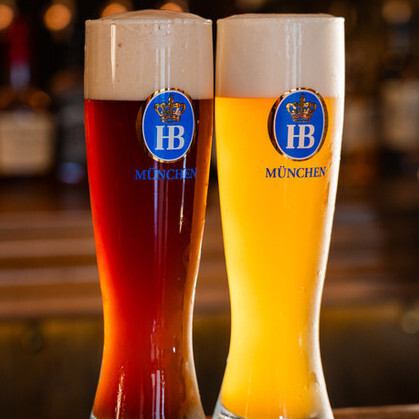 豊富なホフブロイビールとドイツ料理で本場の味を堪能◆大人数での宴会にも!貸切も◎