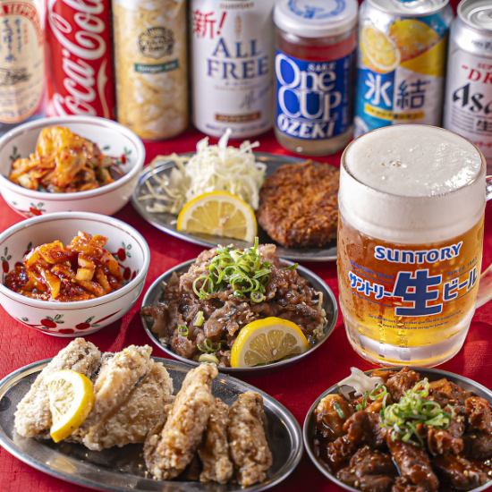 チヂミや手羽唐、選べる鍋料理♪もちろんアルコールも充実◎