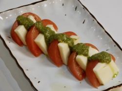 mozzarella and tomato caprese