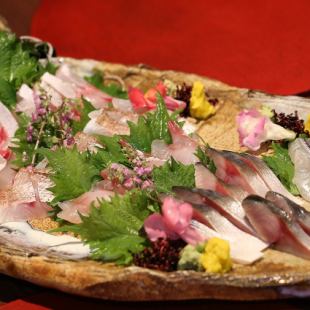 Assorted sashimi on Celebration Day
