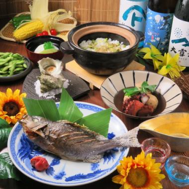 *提前預訂* [感受四個季節的宴會] 根據諮詢準備時令食材。含稅15,000日元
