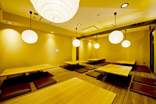 広々とした掘りごたつ席