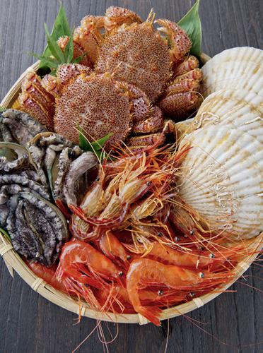 増毛産の新鮮魚貝