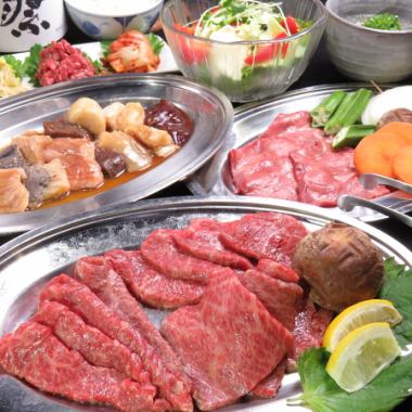 Enjoy carefully selected Wagyu beef☆【Large groups OK】"Enzo carefully selected banquet" course 20 dishes/\6500 (tax included)【All-you-can-drink included】