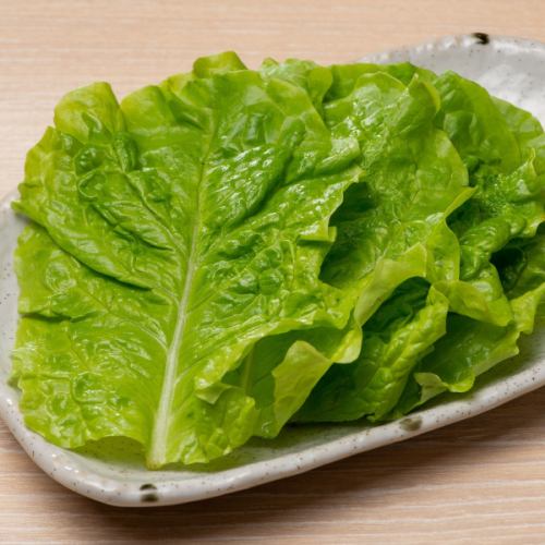 5 slices of lettuce