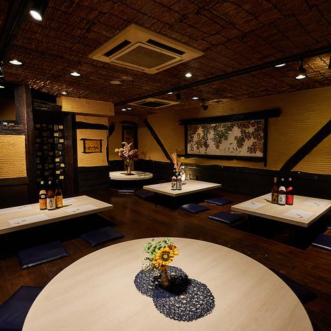 ◯● [For groups] Spacious private room ●◯ We have sunken kotatsu-style seating, perfect for banquets, and can accommodate up to 50 people◎ We have many great value plans with all-you-can-drink courses, so you can enjoy a drinking party at a great price♪