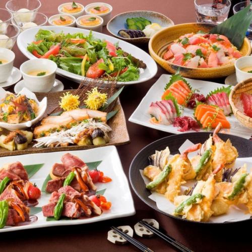 宴会に★牛ステーキや寿司など15品『よりみち歓送迎会コース』3636円【生ビール付き3時間飲み放題】