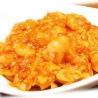 海老と玉子チリソース炒め