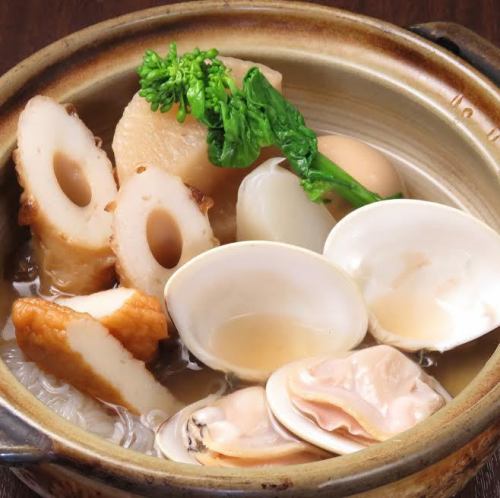 A dish of confidence in the oden shop