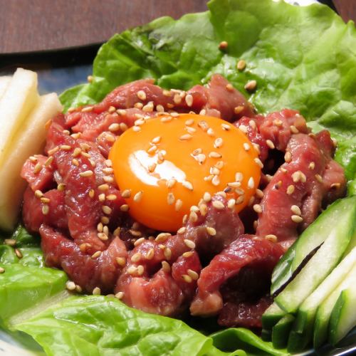 黑毛和牛生拌牛肉