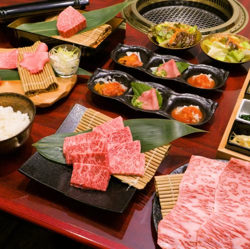 日本三大和牛を堪能。上質なお肉と充実の内容のコースもご用意。