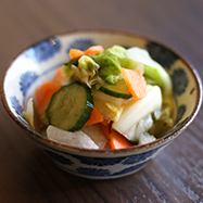 新鮮野菜の浅漬け