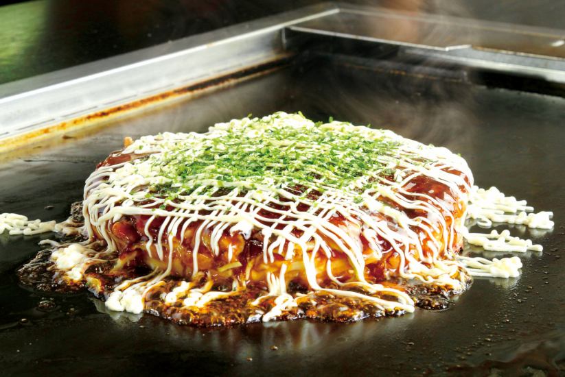 [Okonomiyaki, Monjayaki, and Teppanyaki in Harajuku] All-you-can-eat lunch & all-you-can-drink!