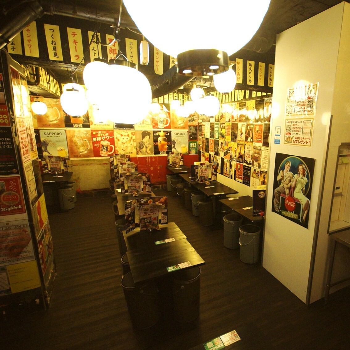 店内めちゃ広い唐大人数の予約も大歓迎トリよー！