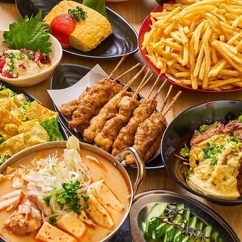 レモンサワー55円(税込)＆ハイボール109円(税込)！唐揚げとスパイシー串が旨い店！
