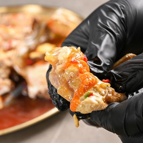 新鮮なワタリガニを使用した自慢のカンジャンケジャン