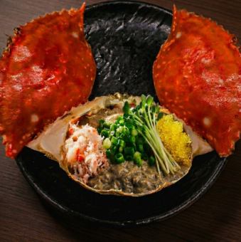 蟹みそ甲羅盛り