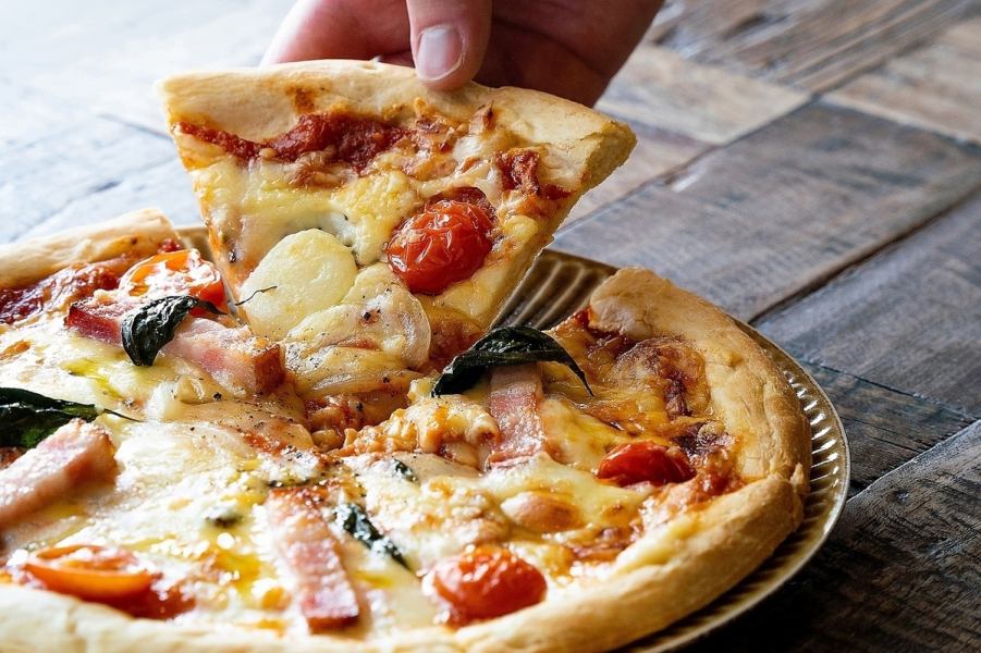 "We also have pizzas like Margherita and Quattro Formaggi."