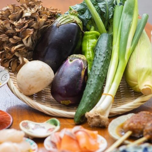 新鮮なお野菜を使った料理