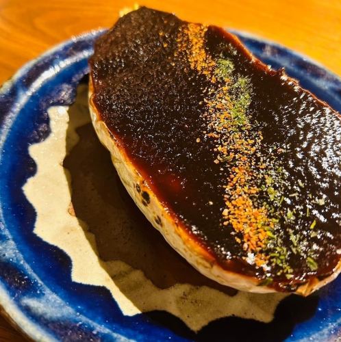 白ナスの田楽味噌焼き