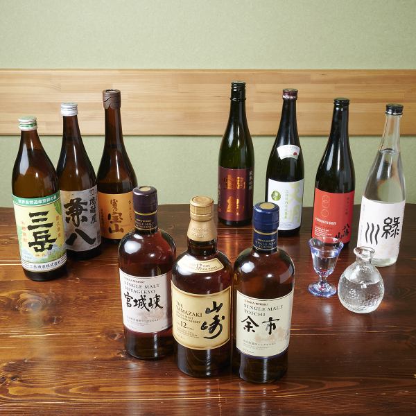 【こだわりの日本酒が多数！】全国各地の地酒もあります　500円(税込)～◎