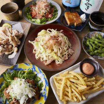 [Sakura Course] Salt-grilled chicken and salt-grilled udon! 2.5 hours all-you-can-drink [7 dishes] 3500 yen ⇒ 3000 yen