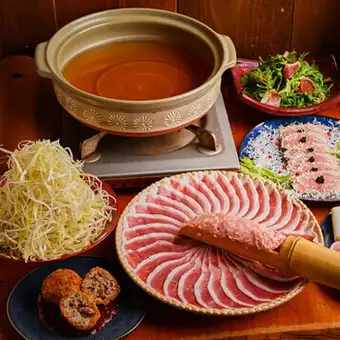 【松コース】京鴨のしゃぶしゃぶ・会津馬刺し・蕎麦など、しっぽりの人気お料理9品