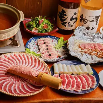 【飲み放題付★竹コース】京鴨のしゃぶしゃぶ・旨塩唐揚げなど、しっぽりの人気お料理8品