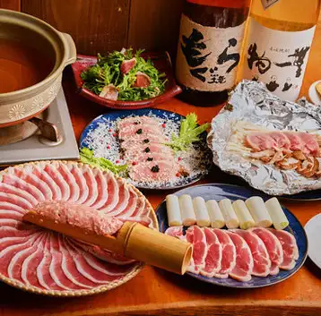 【飲み放題付★竹コース】京鴨のしゃぶしゃぶ・旨塩唐揚げなど、しっぽりの人気お料理8品