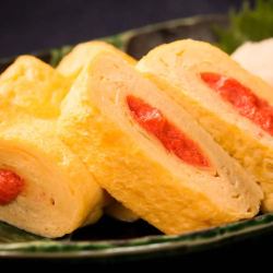 Spicy cod roe and cheese rolled sushi