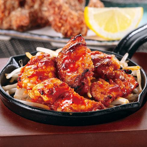 매운 매운! 비전의 맛 매운 소스 · "맛 매운 호르몬 구이"