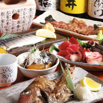 人気の炙り〆鯖付き!コース2H8品4500円（税込）