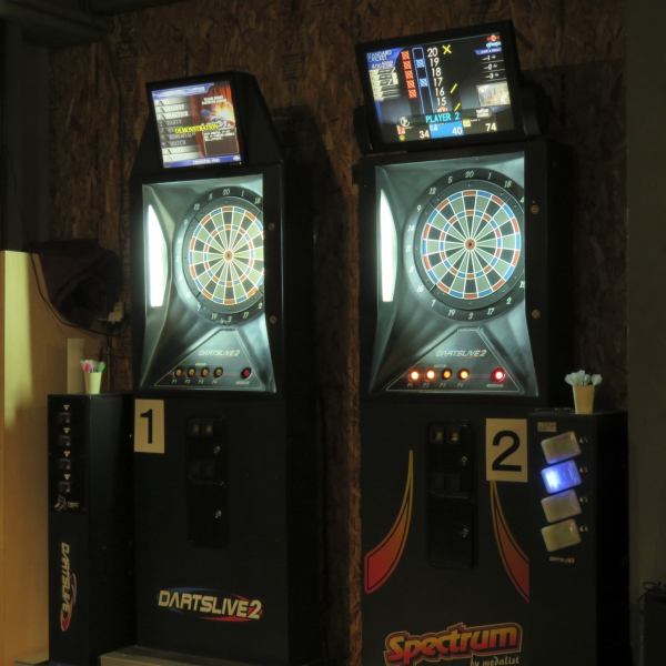 Space where you can enjoy darts ☆ There are two darts! Because the staff will be talking with one another, you can enjoy it even in one person or in a group ♪