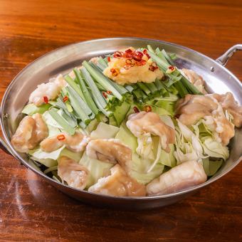 ☆個室確約!!☆【濃厚もつ鍋食べ放題コース】120分生ビール付き食べ飲み放題