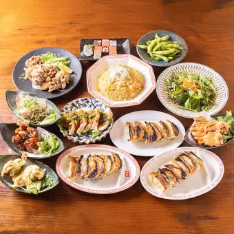 ☆個室確約!!☆食べ飲み放題【名もなき大衆餃子コース】120分制生ビール付き！4500円→3500円♪
