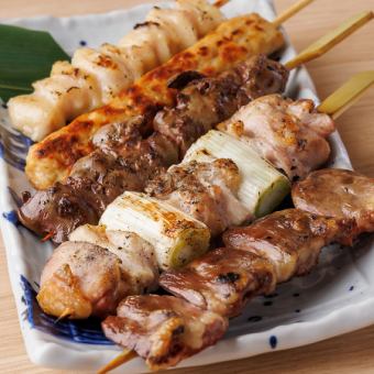 焼き鳥5本盛り合せ